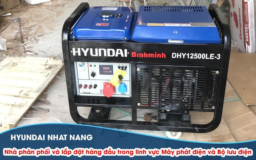 ảnh máy phát điện gia đình chạy dầu hyundai 10kw dhy12500le 3 pha