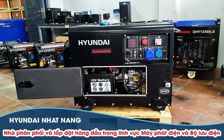 Máy phát điện 5kw 3 Pha chạy dầu - Hyundai DHY6000SE_3