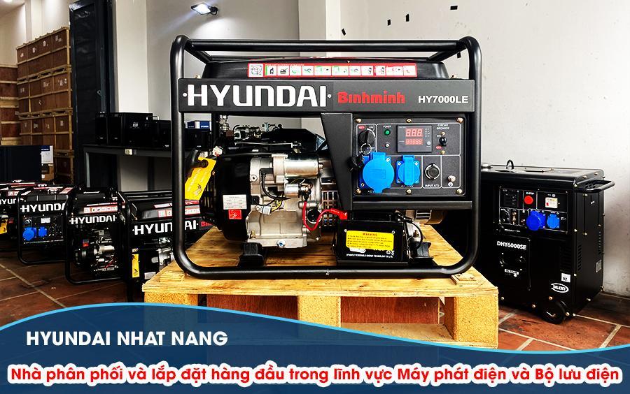 Máy phát điện 5kw chạy xăng Hyundai HY7000LE